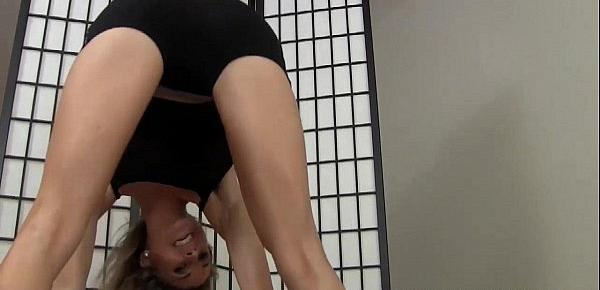  Wait until I finish my yoga and I will give you a handjob JOI
